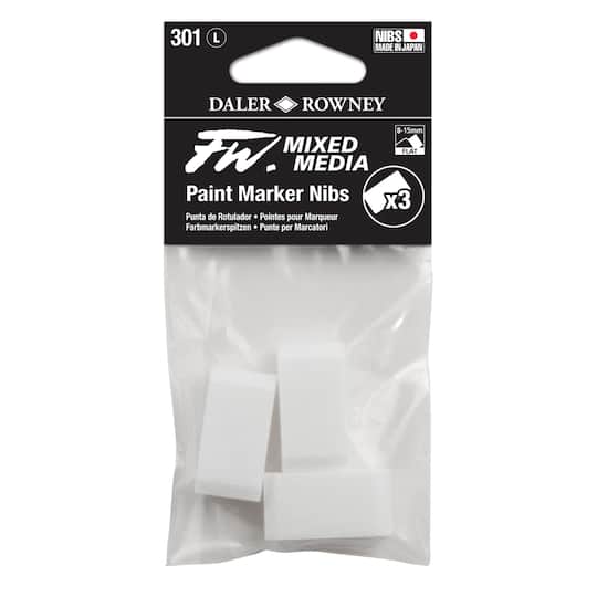 Daler-Rowney&#xAE; 301 Large FW Empty Paint Marker 3 Nib Set
